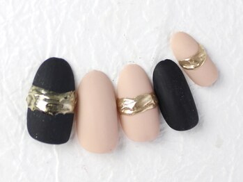 ユースタイル 新宿店(U-style)/ビジューミラーネイル　マット