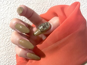 ネイル アテ(nail ate.)の写真/当店は、チップでの長さだしで爪の負担を少なくロングネイルを楽しめます♪短い爪の方もお任せ下さい★