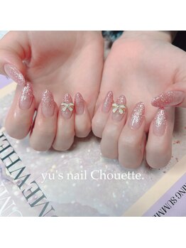 ユーズネイル シュエット(yu’s nail Chouette)/カラグラ×リボンネイル