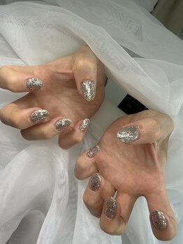 ワンカラー ラメ