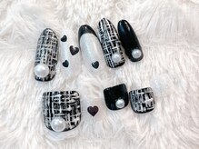 ラルネイル 大宮(Lull. nail)/ハンドフットお揃いデザイン♪