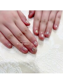 個性派！ラメワンカラー