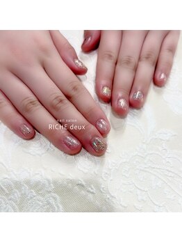 リッシュ ドゥ(RICHE deux)/個性派!ラメワンカラー