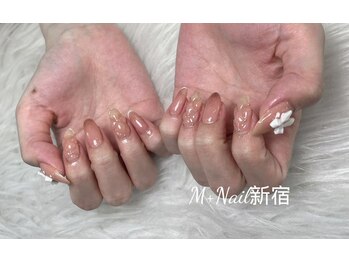 エムプラスネイル 新宿(M+Nail)/清楚推しネイル★夏