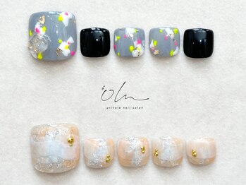 4月フットネイル定額【Nuance】