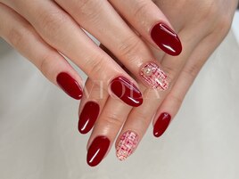 秋ネイル/ツイード