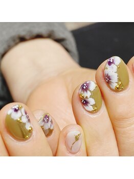 アンジェローズ ネイルプラス(Ange Rose nail+)/フラワーアートネイル