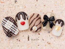 リボンチョコ紗々ネイル11500円