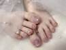 【夏の主役】フットネイルパーツつけ放題♪（フットバス付き）¥10400