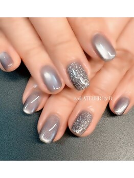 ネイル◎マグネット×フラッシュ