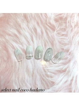 セレクトネイル ココ 秦野店(SELECT NAIL COCO)/ハンド　ガラスフレーク