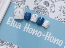 エルア ホノ ホノ(Elua Hono-Hono)/foot大理石ネイル