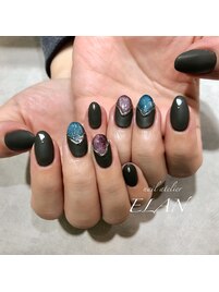 マットブラック×マグネット