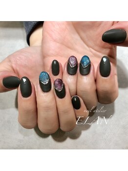 エラン(ELAN)/マットブラック×マグネット