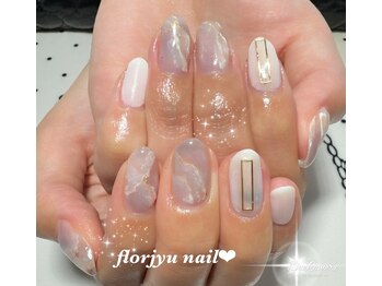 フロージュ ネイル(florjyu nail)/ストーンニュアンスnail