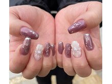 ハズグラスネイル(Haze Grass nail)/フラワーネイル