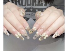 ハラ(Hara)/ゴールドマグネット　リボン　