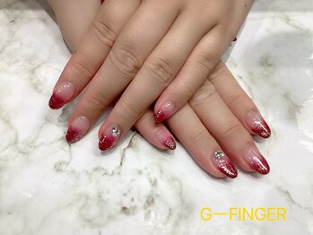 ラメがけグラデーション