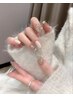 【初回オフ無料】チップ+ジェルスカルプ2層で長持ち×6本アートorパーツ