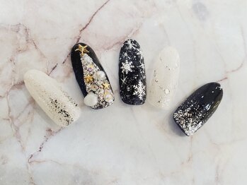 ビーケア 自由が丘店(B.care)/クリスマスネイル¥7480