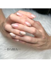ダリア(Daria)/☆上品ニュアンス☆ミラーネイル