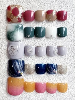 アイラッシュアンドネイルサロン ブエナ(Eyelash＆Nail Salon Buena)の写真/荻窪/9時OPEN《FOOTトレンドネイル￥6480》高技術×丁寧なケア込でモチの良さも◎いつでも美しい足元に♪