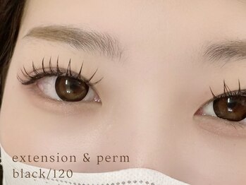 リル(Rire)/LEDエクステ120本×まつげパーマ