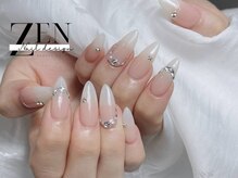 ゼン ネイル デザイン 池袋(ZEN NAIL DESIGN)/長さだしやり放題×つけ放題
