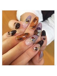 べっ甲フレンチネイル