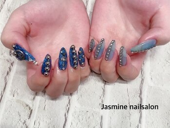 ジャスミンネイルサロン(Jasmine)/ゴージャスアシメトリーネイル