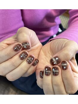 めぐみのネイルサロン/ブラウン×マグネット