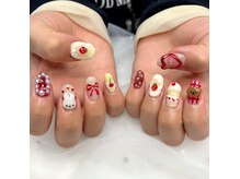 ぽっぷんの雰囲気（かわいいうさちゃんネイル）