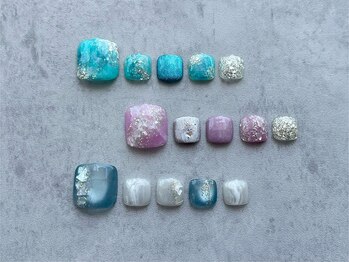 シーヘア アンド ビューティー(See. Hair&Beauty)の写真/【岐阜/大垣】平日限定Footワンカラー¥5000◎シンプル派もたっぷりart派も定額でお得に♪