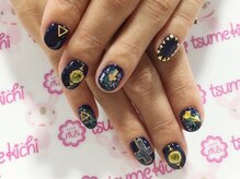 ネイルサロン 爪吉/ブラック×ゴールドの◎コンビ！