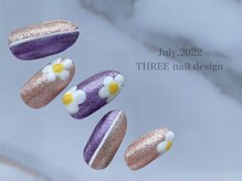 スリー(THREE)/July.2022/nail design