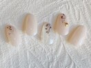 ホロでキラキラ夏ネイル