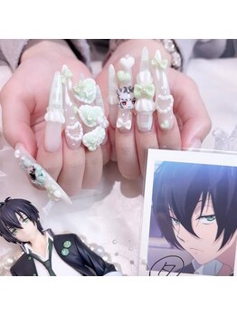 プティネイル 池袋(Puty Nail)/加賀美タイガ 3D生誕ネイル☆