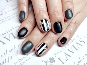 ラヴィアスプラス(LAVIAS+)/【ジェル】ワンカラ+アート2本