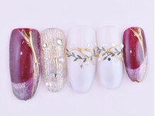 フォア ネイル(FOI NAIL)/リース柄で可愛く