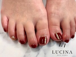 H-448ボルドーフットネイル