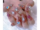 ビジューラメピンク