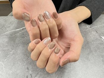 ビジュー(Bijou)/秋ネイル