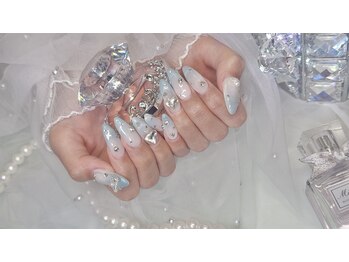 fannail【パラジェル/フィルイン/長さだし/ワンカラー/定額/ワンホン/名古屋/上前津】/ジェル2時間アート+ロング料金