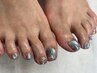 【初回オフ込み】足元を彩るうるうるマグネットネイル　￥8000