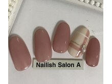 ネイリッシュサロン エー(Nailish Salon A)/2016秋冬ネイル/チェック