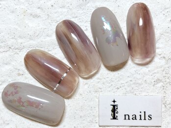 アイネイルズ 新宿店(I nails)/グレージュカジュアル