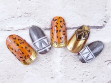 アミュージングネイル(amusing nail)/90分☆レオパード柄　改