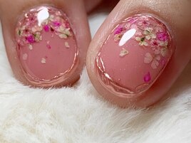 押し花×ミラーで最強にかわいい