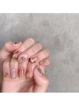 アティックネイルアトリエ(attic nail atelier)/べっ甲ニュアンス★