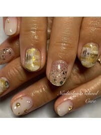 ニュアンスチェックネイル